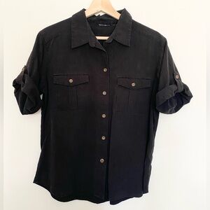 Vintage Black Button Up